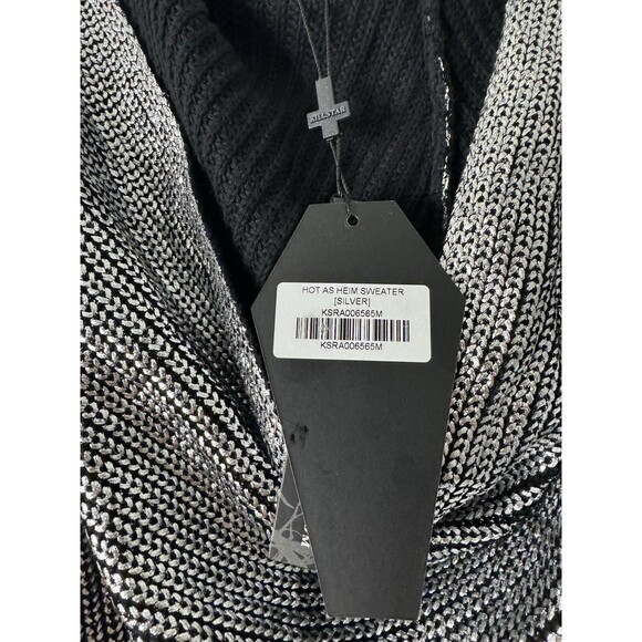 Killstar Hot As Heim Sweater Goth Core Edgy Medium Grudge Punk - Picture 8 of 14